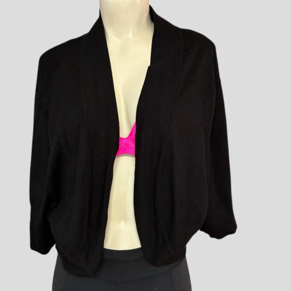 Torrid Black Crop Bolero Short Sleeve Sweater Cardigan